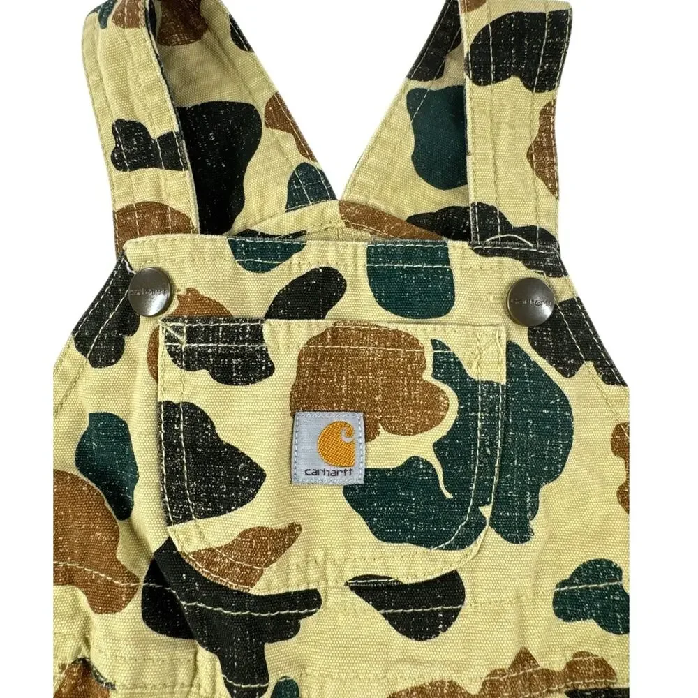 Carhartt Toddler Camouflage Overalls 18 Months Cotton Mossy Oak Bib Dungaree